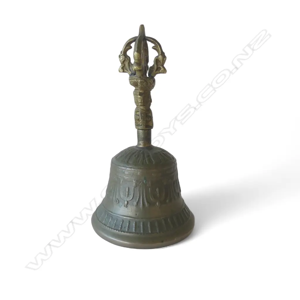 Tibetan brass Dorje prayer bell, Image 1++